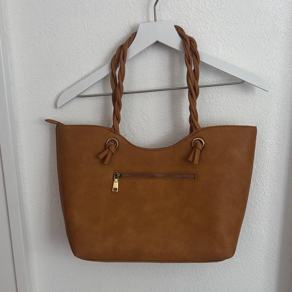 Antik Kraft Brown Tote with Braided Handles
